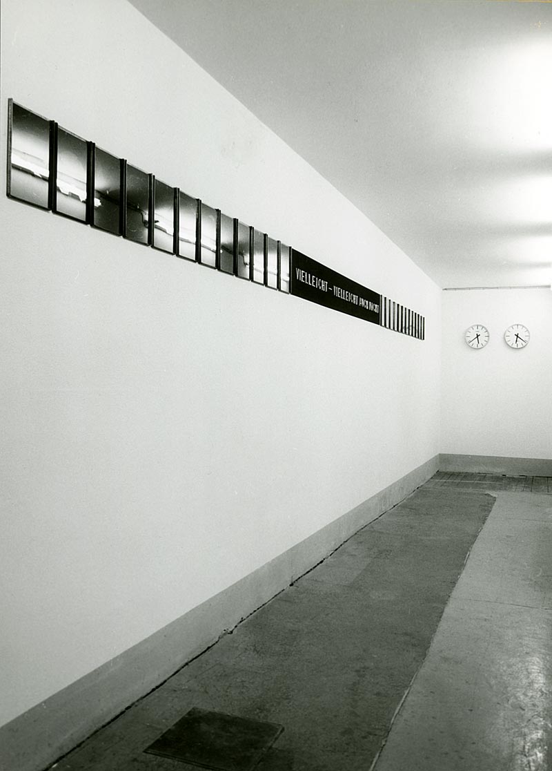 Kryptische Konzepte / Carl Peter: Vielleicht – Vielleicht auch nicht, Installation, München