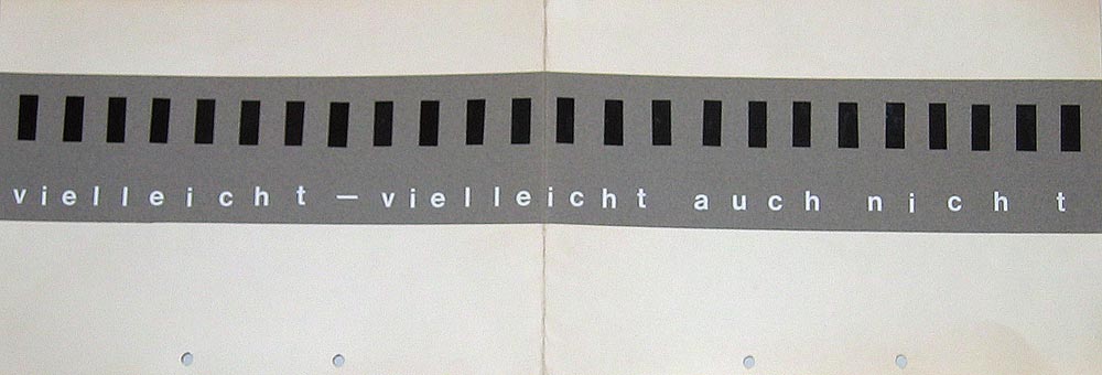 Kryptische Konzepte / Carl Peter: Vielleicht – Vielleicht auch nicht, Installation